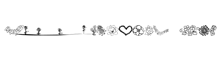KR Just The Flowers  Free Fonts Download