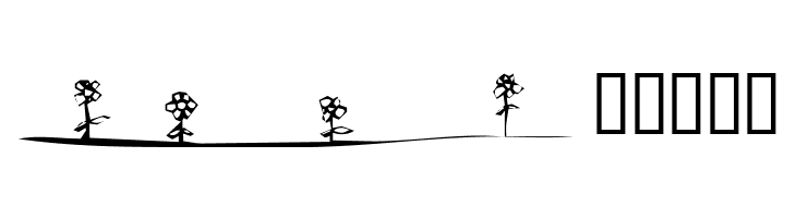 KR Just The Flowers  Free Fonts Download