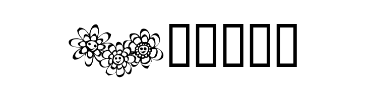 KR Just The Flowers  Free Fonts Download