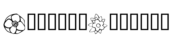 KR Just The Flowers  Free Fonts Download