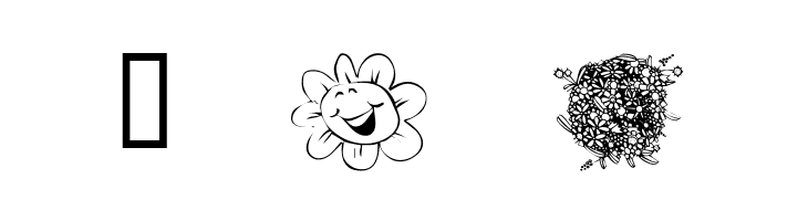 KR Just The Flowers  Free Fonts Download