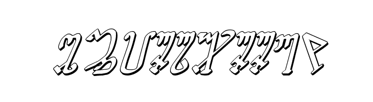 Wiccan Ways 3D Italic  Free Fonts Download