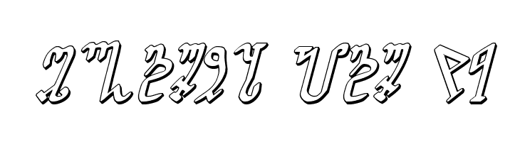 Wiccan Ways 3D Italic  Free Fonts Download