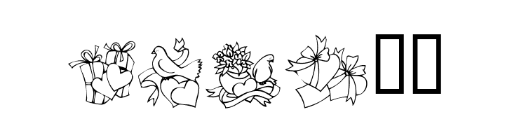 KR Cuori Divertenti 6  Free Fonts Download