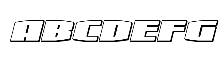 Alpha Century 3D Italic  Free Fonts Download