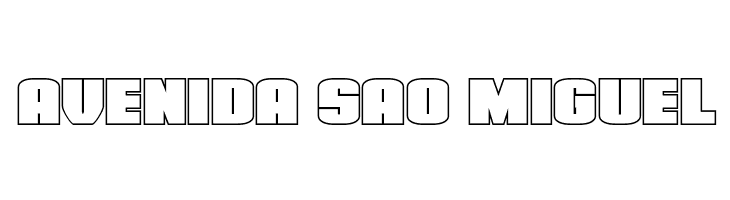 Elephant Gun Outline  Free Fonts Download