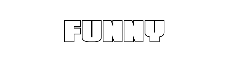 Elephant Gun Outline  Free Fonts Download