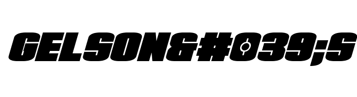 Elephant Gun Super-Italic  Free Fonts Download