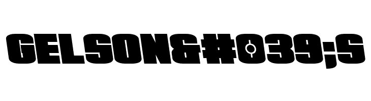 Elephant Gun Semi-Leftalic  Free Fonts Download