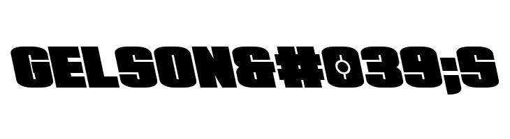 Elephant Gun Leftalic  Free Fonts Download