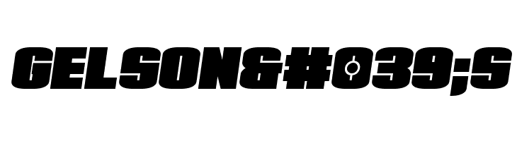 Elephant Gun Semi-Italic  Free Fonts Download