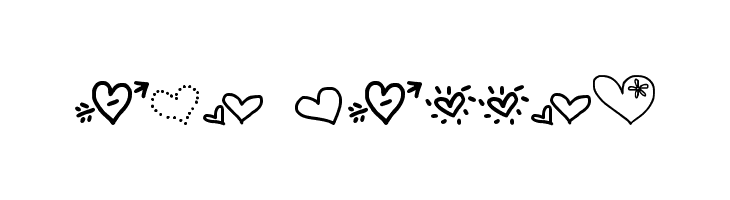 MTF Heart Doodle  Free Fonts Download