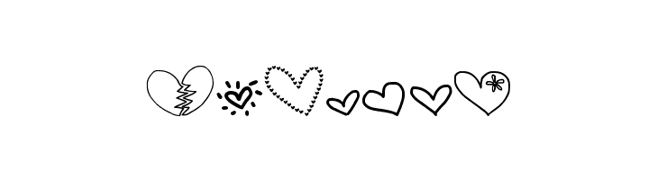 MTF Heart Doodle  Free Fonts Download