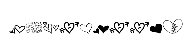 MTF Heart Doodle  Free Fonts Download