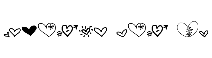 MTF Heart Doodle  Free Fonts Download