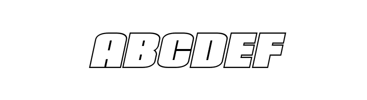 Elephant Gun Outline Italic  Free Fonts Download