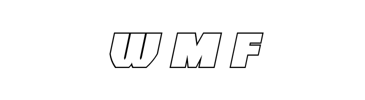 Elephant Gun Outline Italic  Free Fonts Download