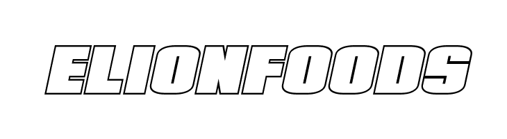 Elephant Gun Outline Italic  Free Fonts Download
