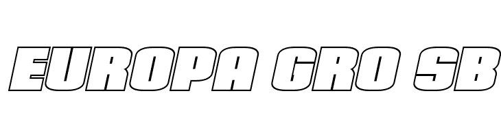 Elephant Gun Outline Italic  Free Fonts Download