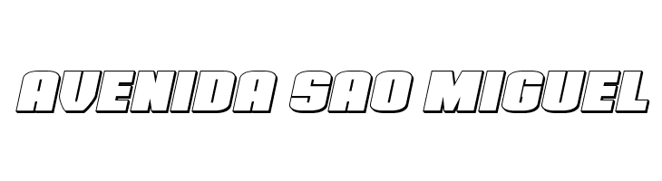 Elephant Gun 3D Italic  Free Fonts Download