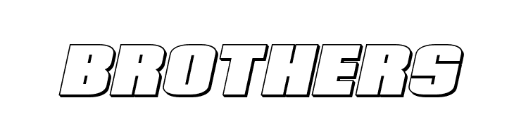 Elephant Gun 3D Italic  Free Fonts Download