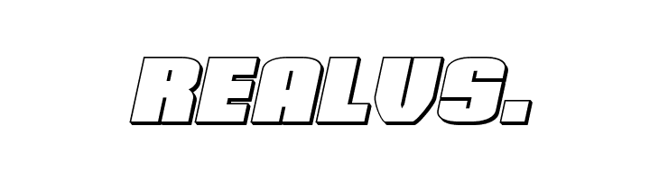 Elephant Gun 3D Italic  Free Fonts Download