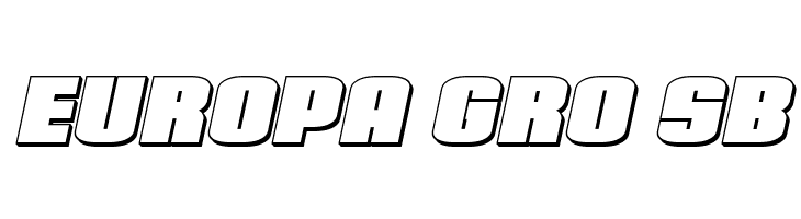 Elephant Gun 3D Italic  Free Fonts Download