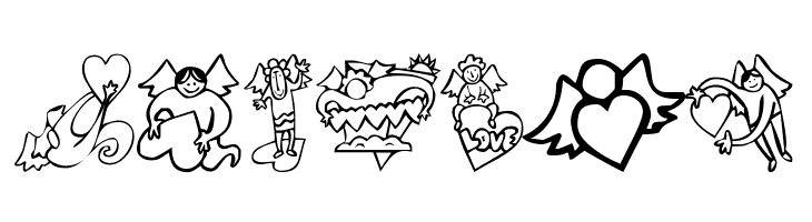 KR Love Angels  Free Fonts Download