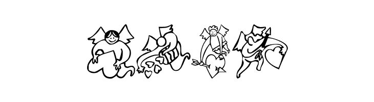 KR Love Angels  Free Fonts Download