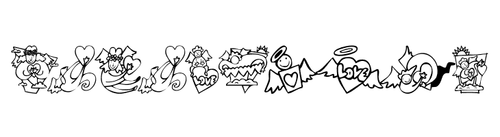 KR Love Angels  Free Fonts Download