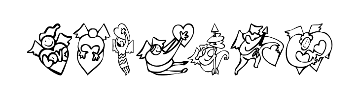 KR Love Angels  Free Fonts Download