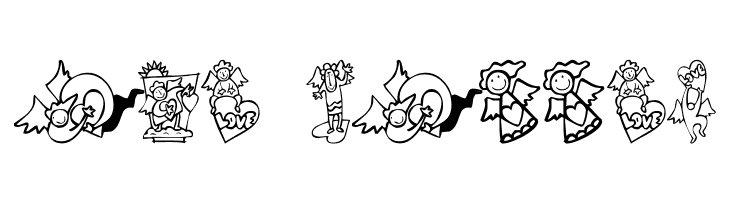 KR Love Angels  Free Fonts Download