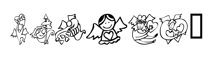 KR Love Angels  Free Fonts Download