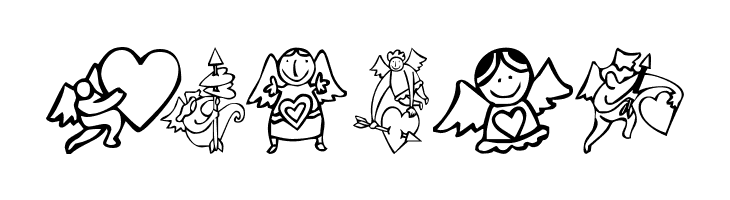 KR Love Angels  Free Fonts Download