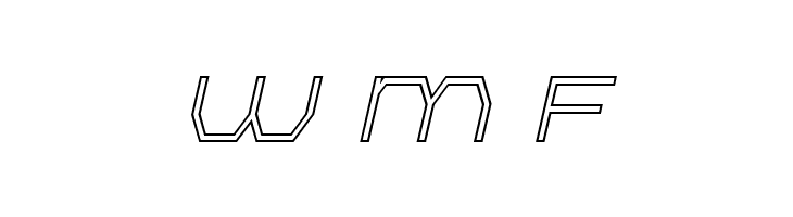 Bretton Outline Italic  Free Fonts Download
