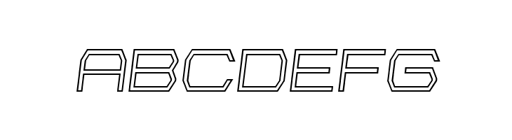 Bretton Outline Semi-Italic  Free Fonts Download