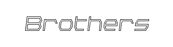 Bretton Outline Semi-Italic  Free Fonts Download