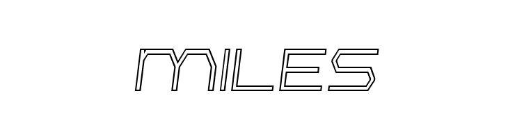 Bretton Outline Semi-Italic  Free Fonts Download