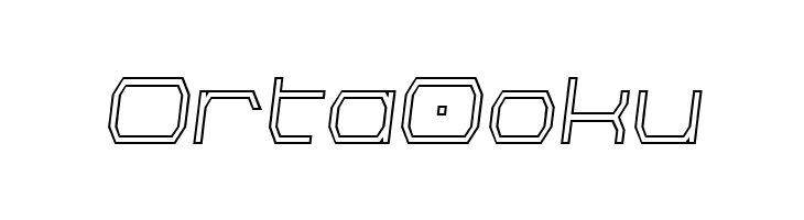 Bretton Outline Semi-Italic  Free Fonts Download