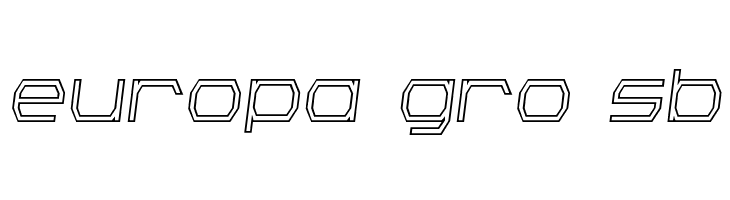 Bretton Outline Semi-Italic  Free Fonts Download