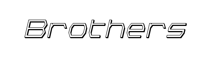 Bretton 3D Italic  Free Fonts Download