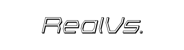 Bretton 3D Italic  Free Fonts Download