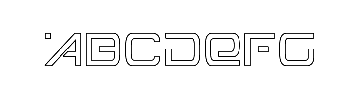 Foreign Alien Outline  Free Fonts Download