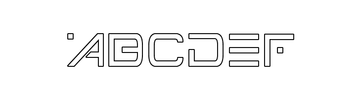 Foreign Alien Outline  Free Fonts Download