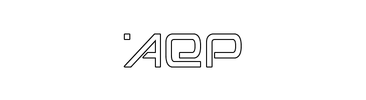 Foreign Alien Outline  Free Fonts Download