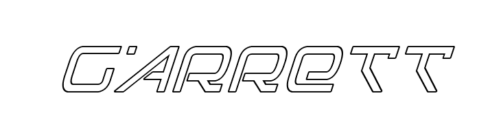 Foreign Alien Outline Italic  Free Fonts Download