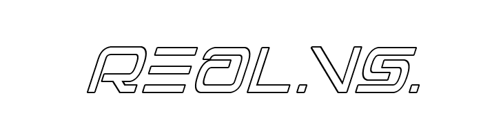 Foreign Alien Outline Italic  Free Fonts Download