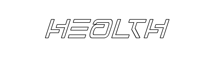 Foreign Alien Outline Italic  Free Fonts Download