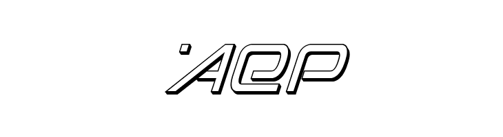 Foreign Alien 3D Italic  Free Fonts Download