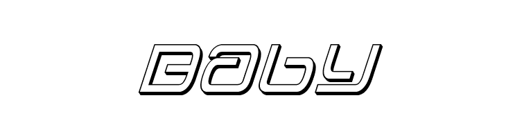 Foreign Alien 3D Italic  Free Fonts Download